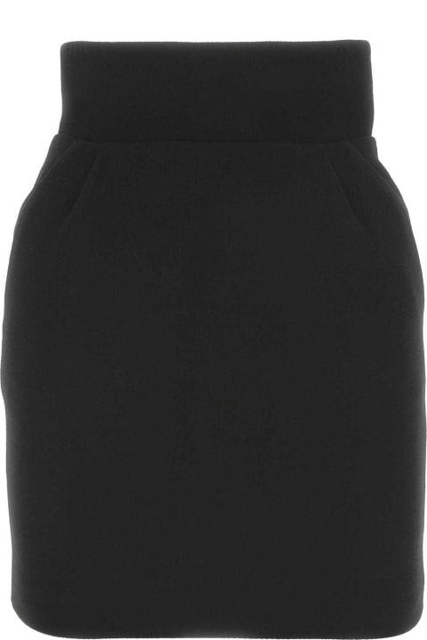 Alexandre Vauthier Women Alexandre Vauthier Black Wool Mini Skirt