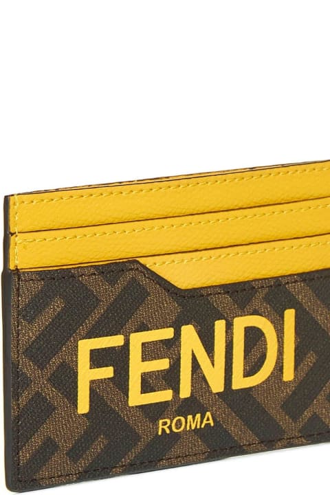 Wallets & purses Fendi - Fendi Roma printed leather card holder