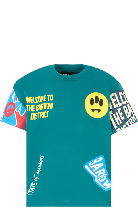 أدوات منزلية Barrow Green T-shirt For Boy With Logo