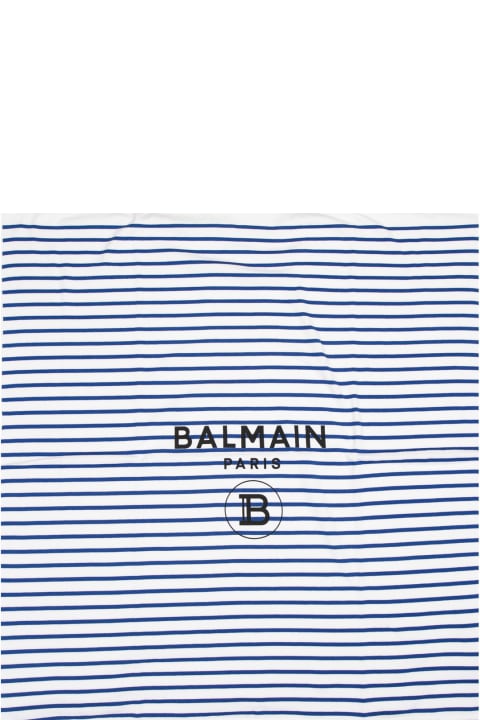 Fashion for Baby Boys Balmain Cotton Blanket