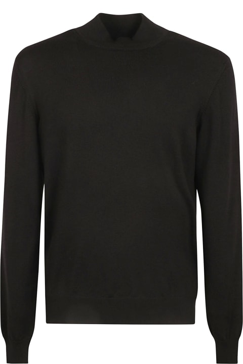 Tagliatore Sweaters for Men Tagliatore Rib Trim Plain Sweater