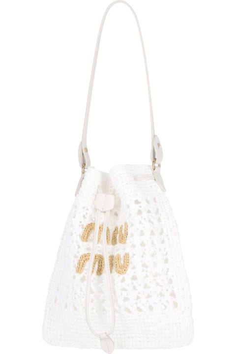 ウィメンズ Miu Miuのトートバッグ Miu Miu Crochet Bucket Bag