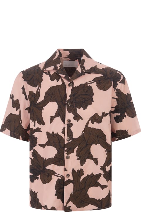 Neil Barrett Shirts for Men Neil Barrett Pink Shirt With Floral Print