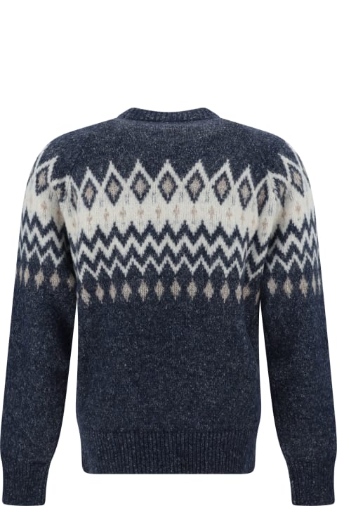 Sweaters for Men Brunello Cucinelli Jacquard Crew Neck Sweater