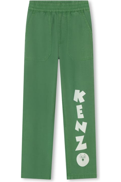 Kenzo Kids Bottoms for Boys Kenzo Kids Pantaloni Con Logo
