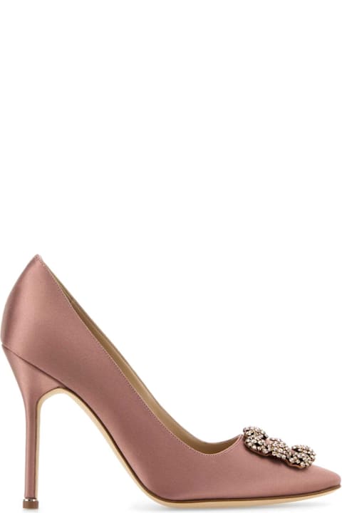 Homeware Manolo Blahnik Antiqued Pink Satin Hangisi Pumps