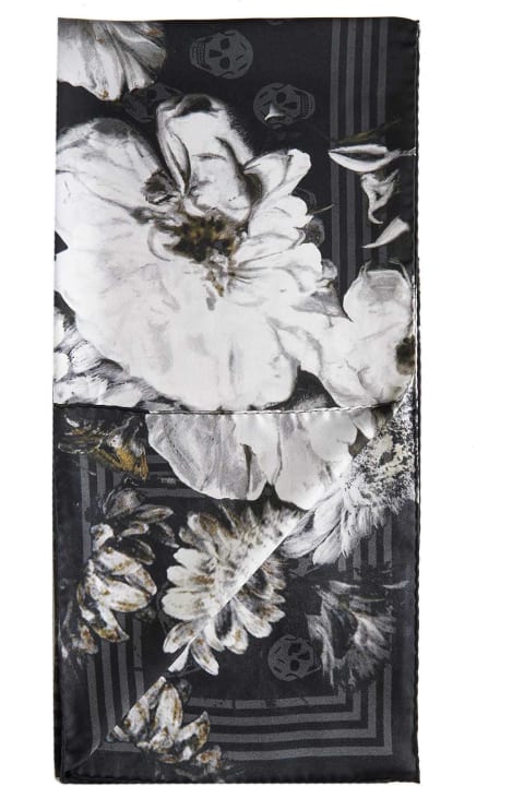 Scarves & Wraps for Women Alexander McQueen Floral Skull Printed Scarf