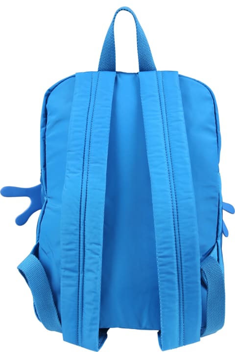 ボーイズ Stella McCartney Kidsのアクセサリー＆ギフト Stella McCartney Kids Blue Backpack For Boy With Monster Print