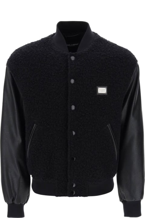 Dolce & Gabbana Clothing for Men Dolce & Gabbana Wool Teddy Bomber Jacket