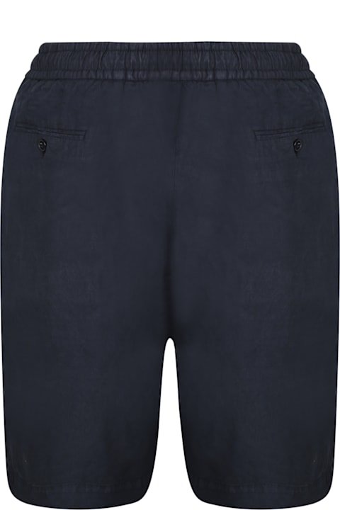 Officine Générale Clothing for Men Officine Générale Dark Blue Bermuda Shorts