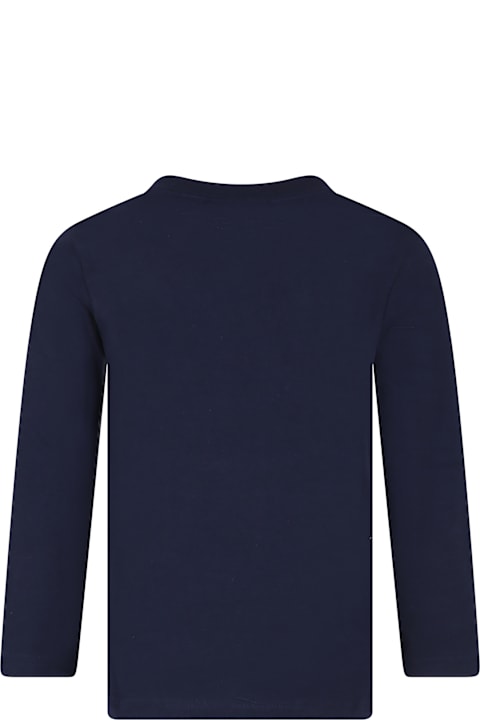 Homeware Lacoste Blue T-shirt For Boy With Crocodile