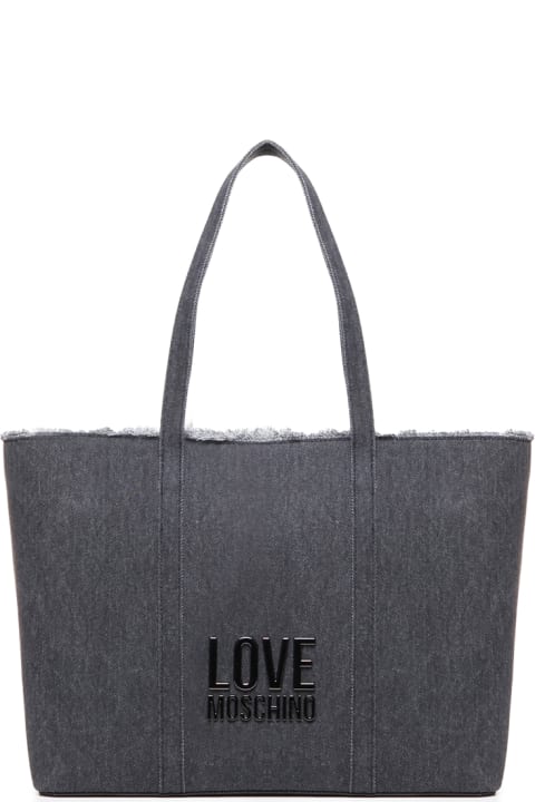 Love Moschino for Women Love Moschino Denim Icon Cotton Shopper Bag