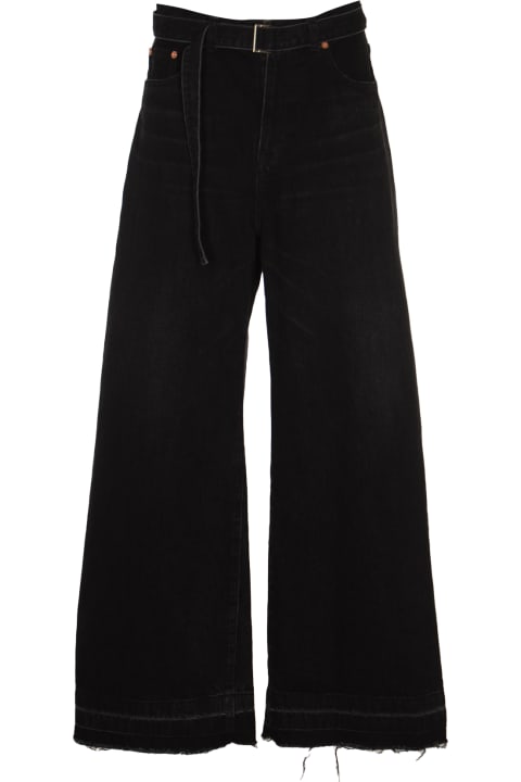 Fashion for Women Sacai Belted Jeans