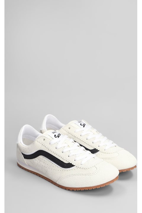 Vans أحذية لـ السيدات Vans Super Lowpro Sneakers In White Suede