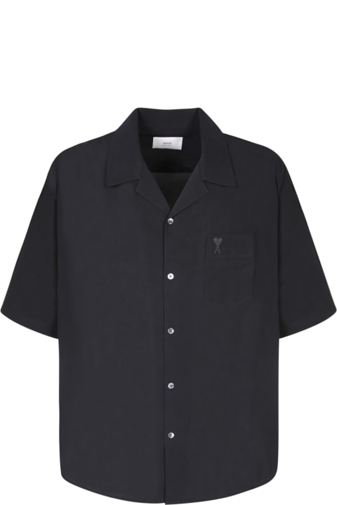 Ami Alexandre Mattiussi for Men Ami Alexandre Mattiussi Black Cotton Shirt