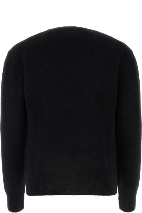 Sweaters for Men Tom Ford Black Alpaca Blend Sweater