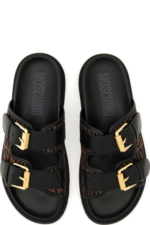 Other Shoes for Men Moschino Slide Sandal With Logo