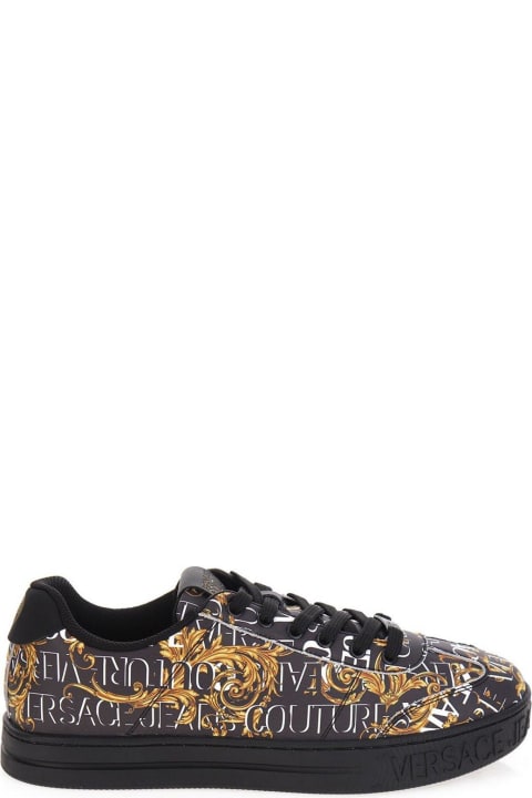 Versace Jeans Couture Sneakers for Men Versace Jeans Couture Barocco Printed Lace-up Sneakers
