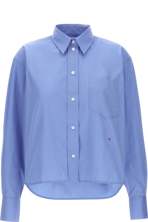 Homeware Victoria Beckham Cropped Shirt With Logo Embroidery