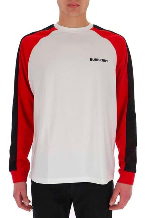 Burberry Topwear for Men Burberry Logo Long Sleeved T-shirt