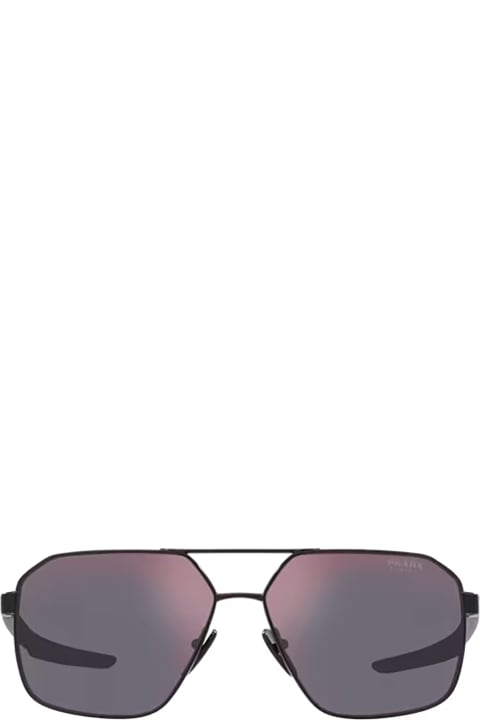 メンズ Prada Linea Rossaのアイウェア Prada Linea Rossa Ps 55ws Matte Black Sunglasses