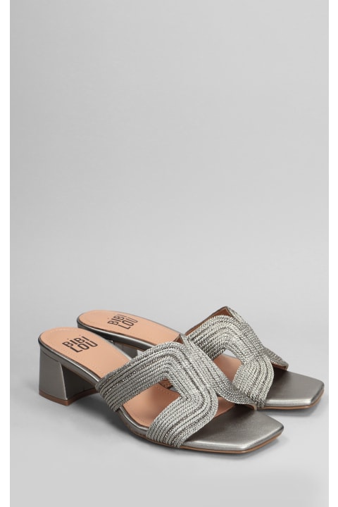 Sandals for Women Bibi Lou Pend Slipper-mule In Gunmetal Leather