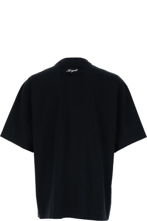 Axel Arigato Topwear for Men Axel Arigato Black Crew Neck T-shirt In Cotton Man