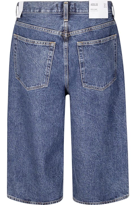 AGOLDE for Kids AGOLDE Beesley Buttoned Denim Shorts