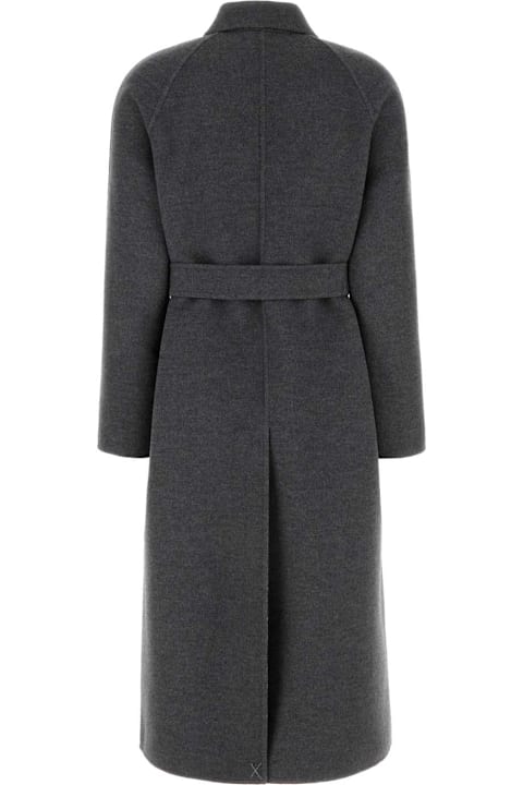 Fendi Grey Wool Blend Coat