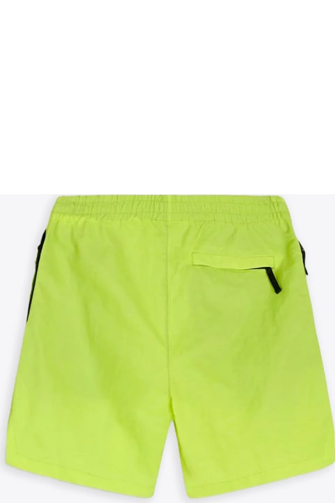 Mike Shorts Neon yellow crinkled nylon shorts - Mike shorts
