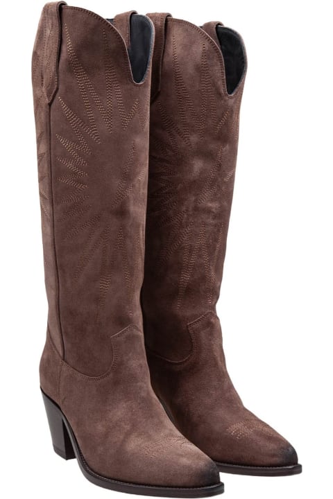 Golden Goose Boots for Women Golden Goose Golden Goose Camperos Boots In Brown Suede