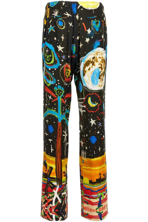Palm Angels Pants for Men Palm Angels Starry Night Printed Drawstring Pants