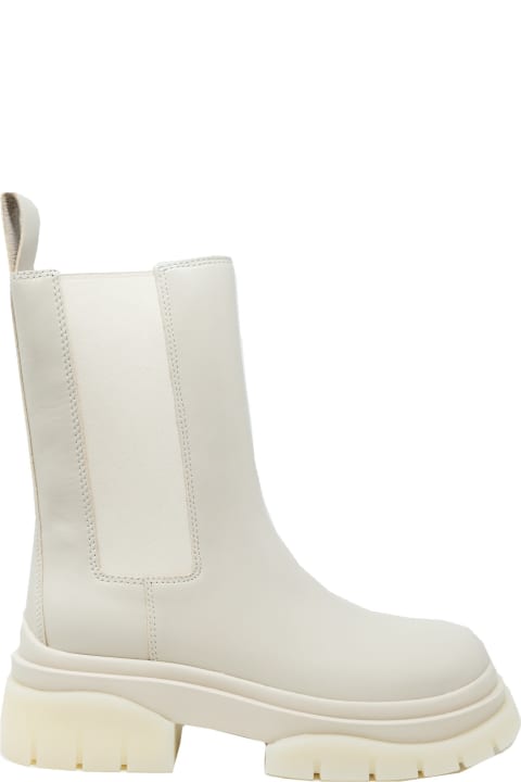 Fashion for Women Ash Ash Mustang Cream Ankle Boots