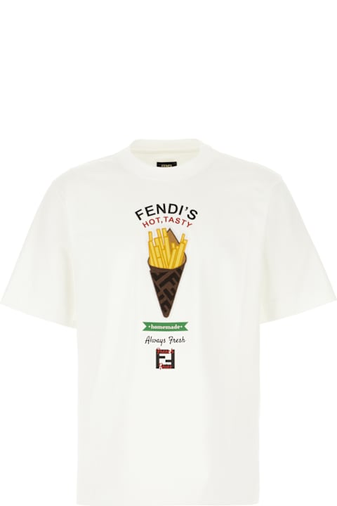 Fendi White Cotton T-shirt | italist Fendi White Cotton T-shirt | italist