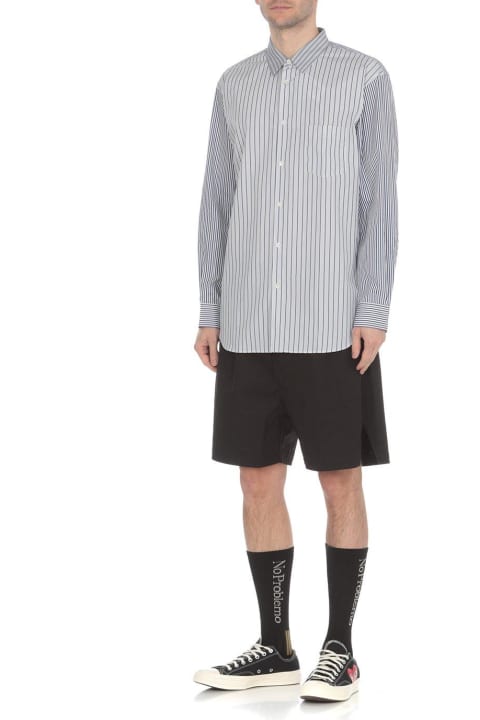 メンズ新着アイテム Comme des Garçons Striped Collared Button-up Shirt