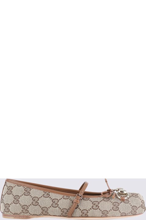 Gucci Beige Ballerina Flats
