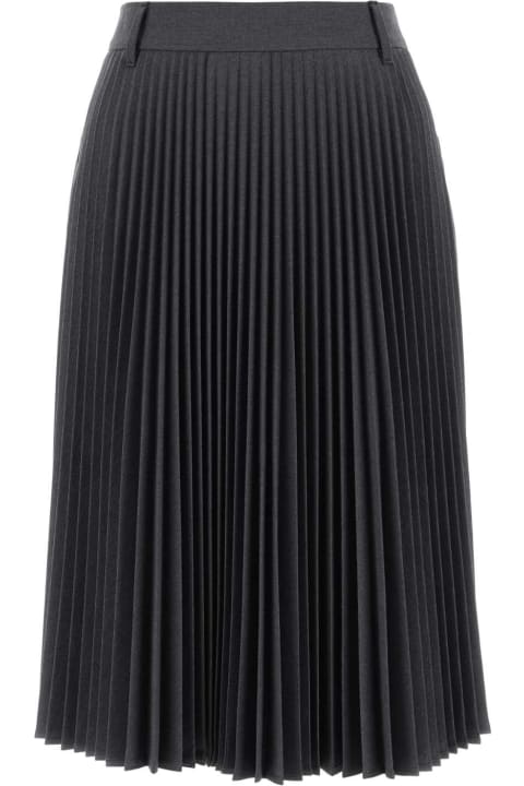ウィメンズ ウェア Burberry Graphite Stretch Polyester Blend Pant-skirt