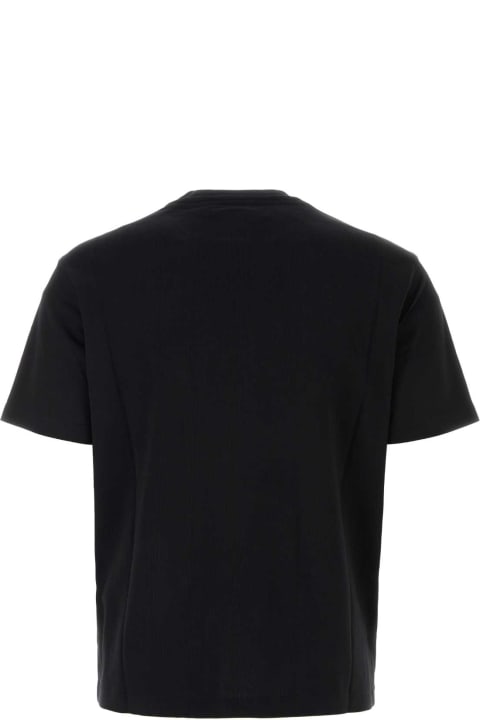 Emporio Armani Topwear for Men Emporio Armani Black Cotton T-shirt