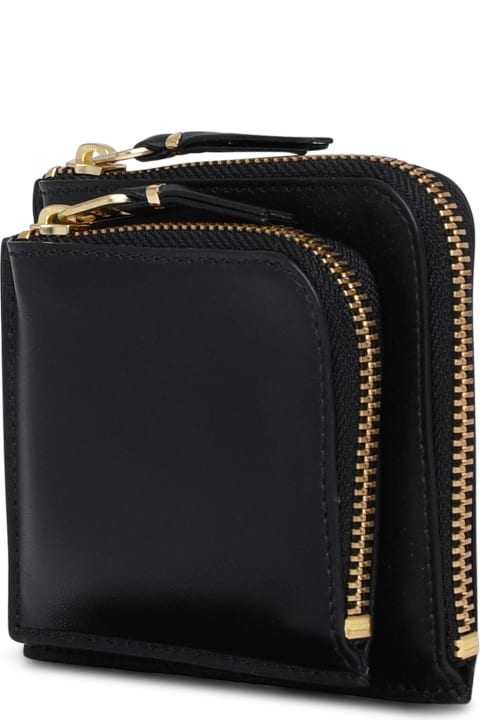 Wallets for Women Comme des Garçons Wallet Black Leather Wallet