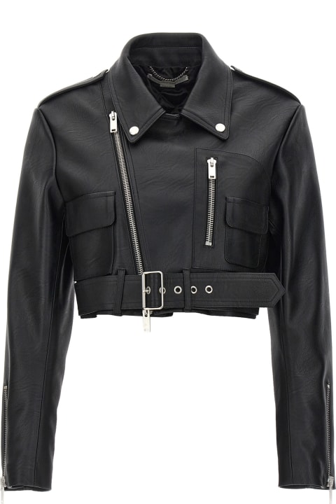 Stella McCartney Coats & Jackets for Women Stella McCartney Cropped Biker Jacket