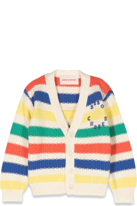 Bobo Choses Sweaters & Sweatshirts for Baby Boys Bobo Choses Bobo Choses Multicolor Stripescardigan