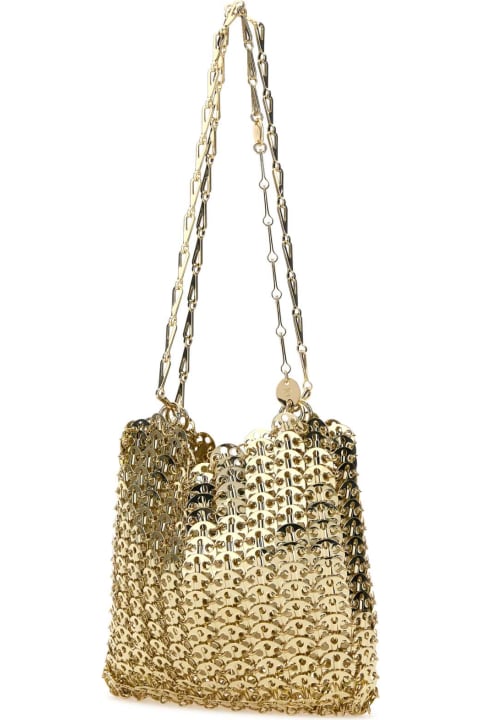 Paco Rabanne Bags for Women Paco Rabanne Gold Metal Chain 1969 Shoulder Bag