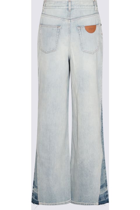 خصم على السيدات Chloé Light Blue Cotton Denim Jeans