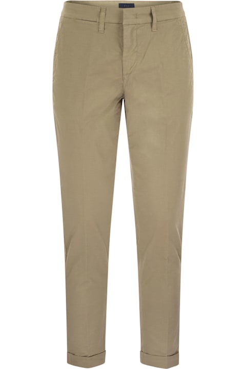 Fay for Men Fay Stretch Gabardine Slim Trousers