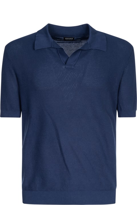 Zegna Men Zegna Short-sleeved Classic Polo Shirt