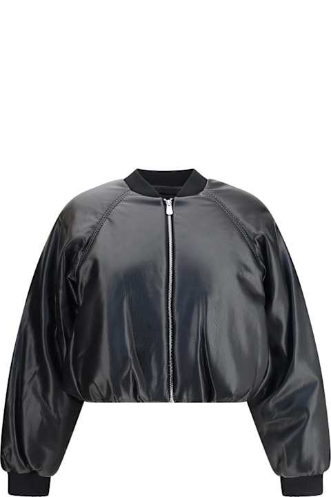 Homeware Pinko Cropped Bomber With A Leather-effect