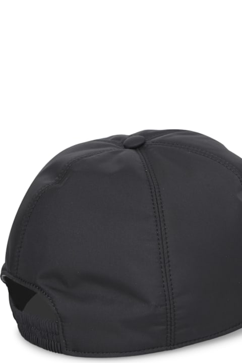 Zegna Hats for Men Zegna Black Baseball Cap