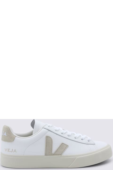 Veja White Almond Leather Campo Sneakers