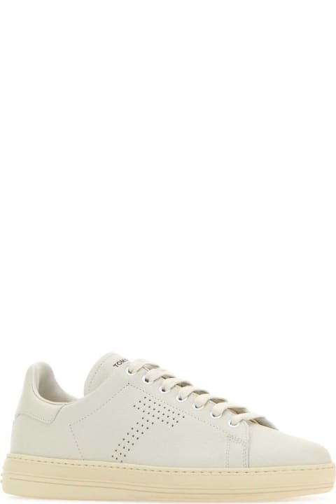 Tom Ford Sneakers for Women Tom Ford White Leather Warwick Sneakers