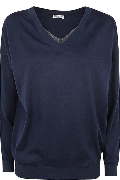 Sweaters for Women Brunello Cucinelli V-neck Pullover